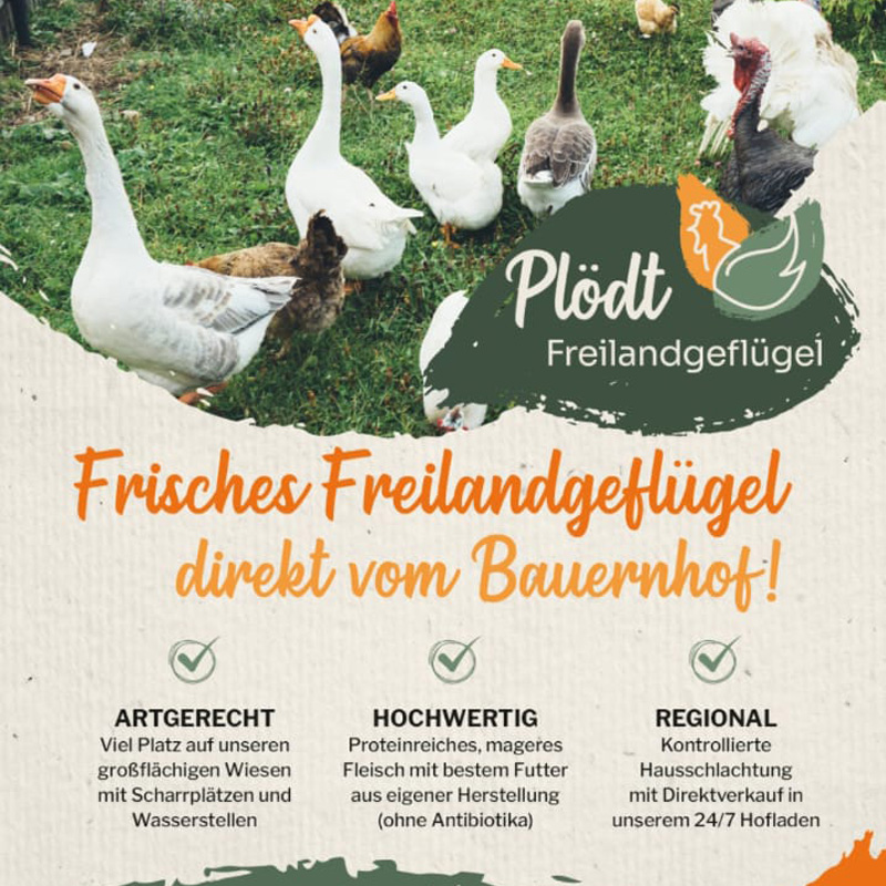 Freilandgeflügel Plödt – Hofladen